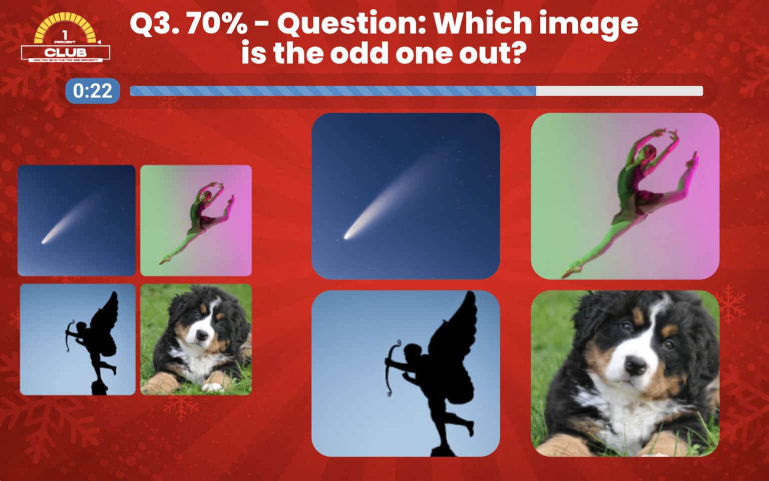 70% Club Festive Question