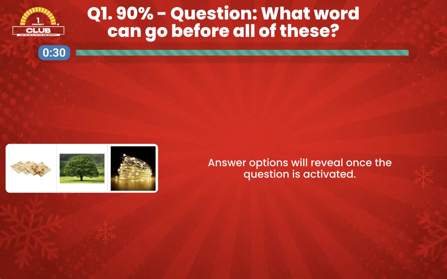 90% Question Festive 1% Club