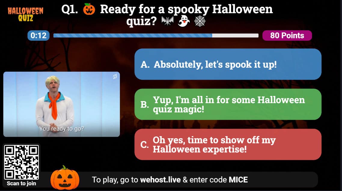 Halloween Question Example
