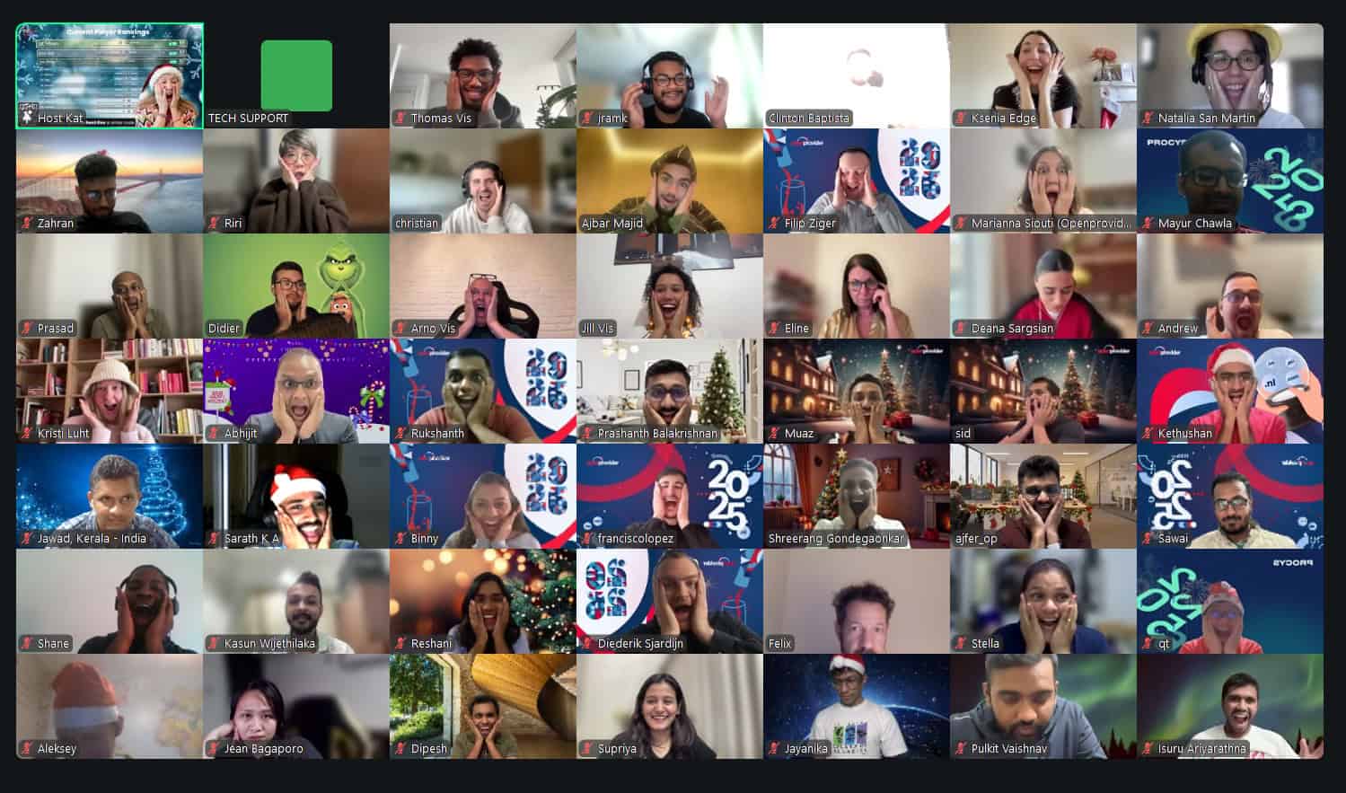 Festive Team Gallery View